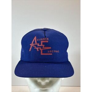 Vintage Alliance Electric Cap Hat Snap Back Mesh Trucker New Era USA Made